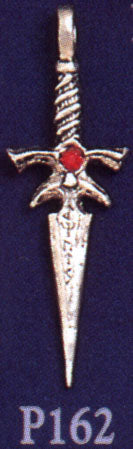 Rune Sword Pewter Pendant