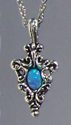 Opal Phineal Pewter Pendant